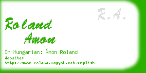 roland amon business card